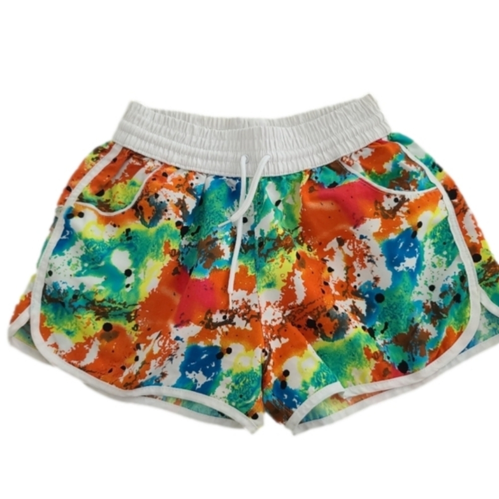 Colorful Athletic Women's Shorts With Front Pockets